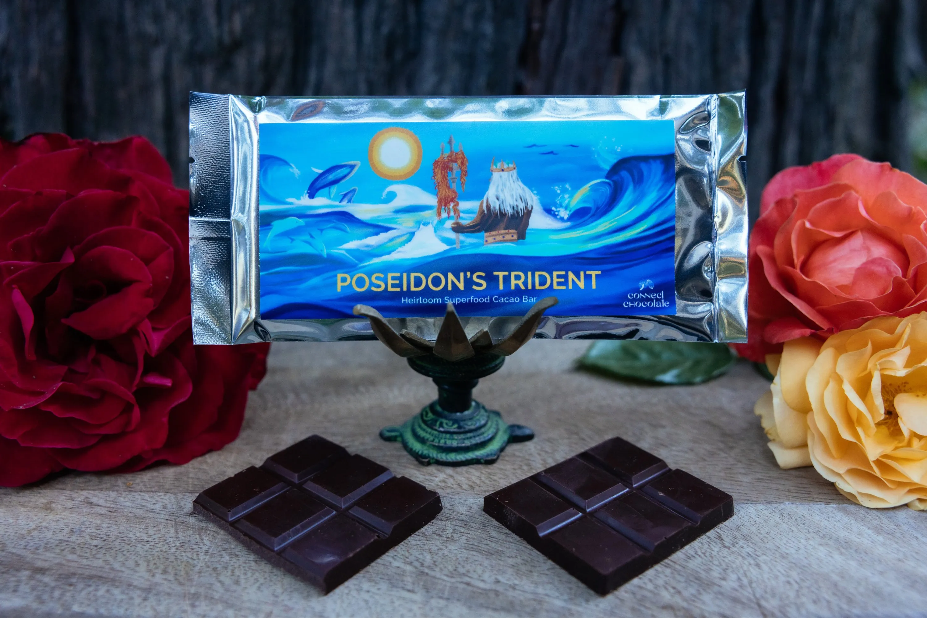 【新品/激レア】somabito POSEIDON IGT天板 Poseidon's Trident Heirloom Superfood Cacao Bar - 3 Pack